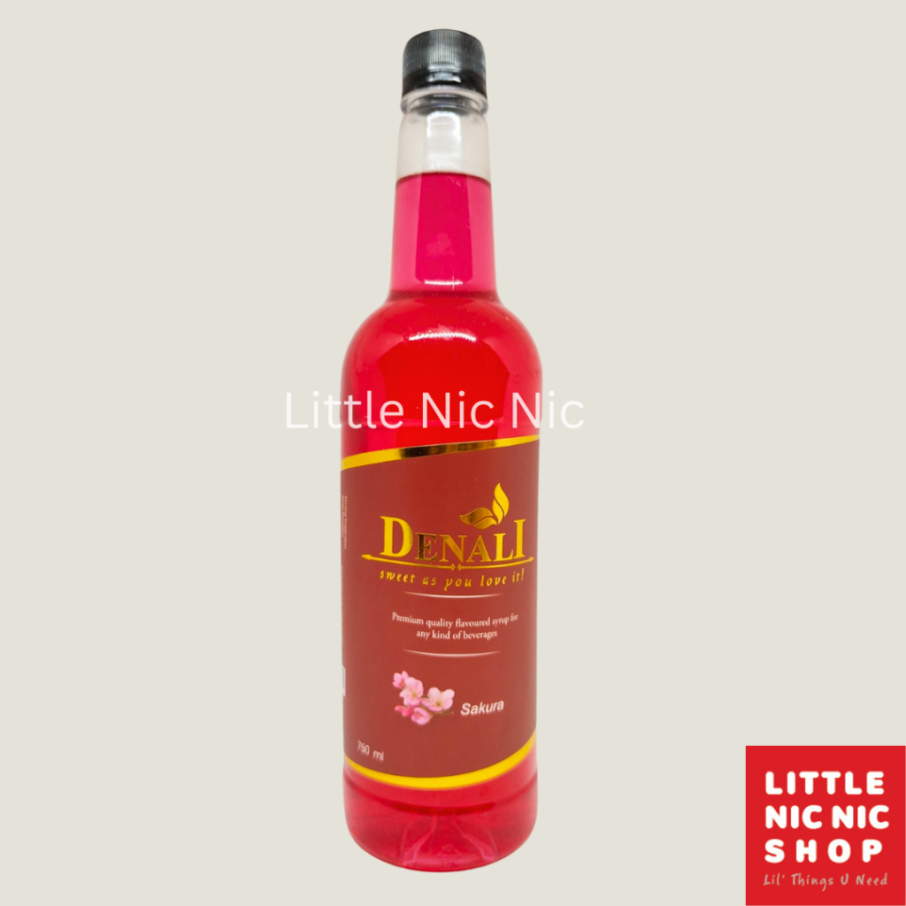 

Denali sakura Flavoured Syrup 750 ml sirup rasa minuman cafe sirup rasa bunga sakura