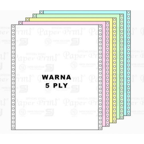 

Promo Paper Pryns Continuous Form 9 1/2" X 11'' 5 Ply Full Ncr (Dus)