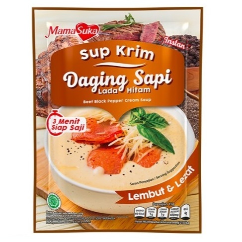 

sup krim daging sapi lada hitam mamasuka 55