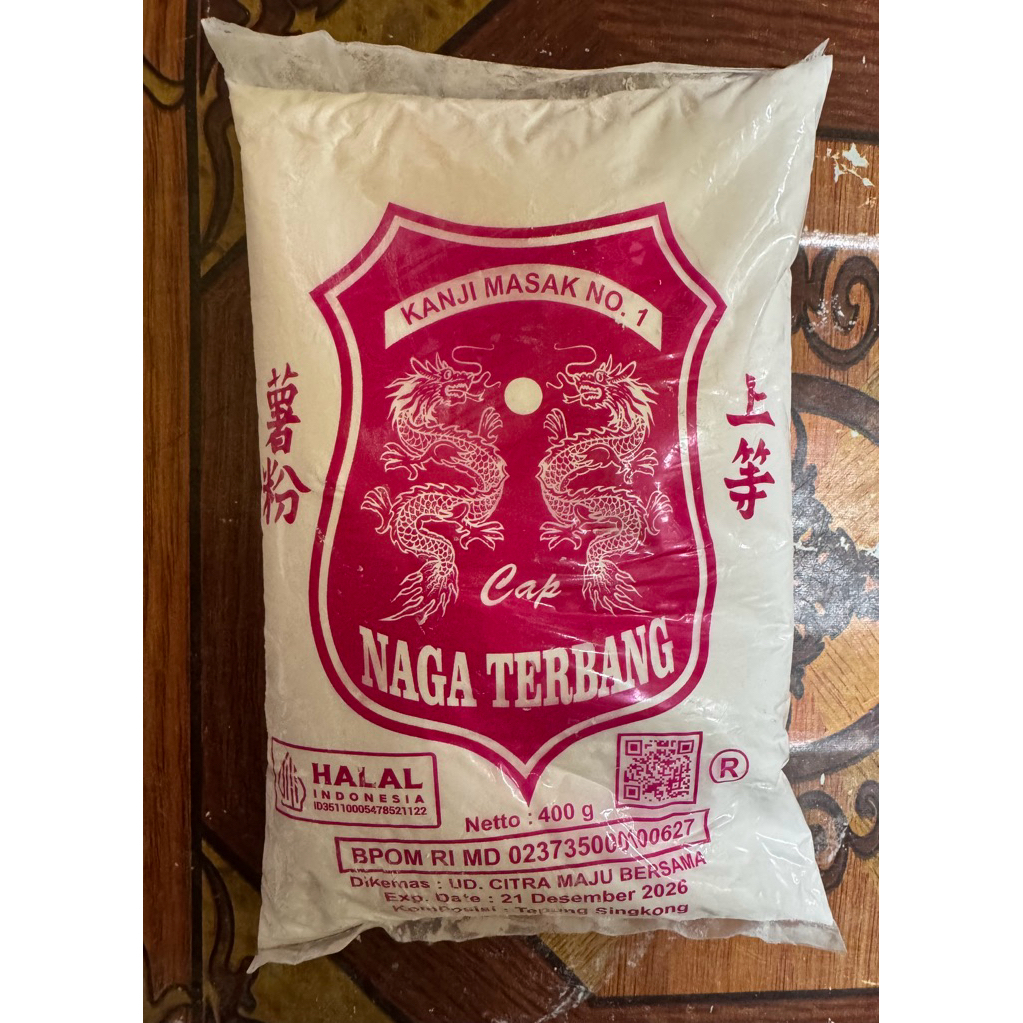 

tepung kanji kemasan 350g cap Naga Terbang | untuk bahan bakso / bahan kue