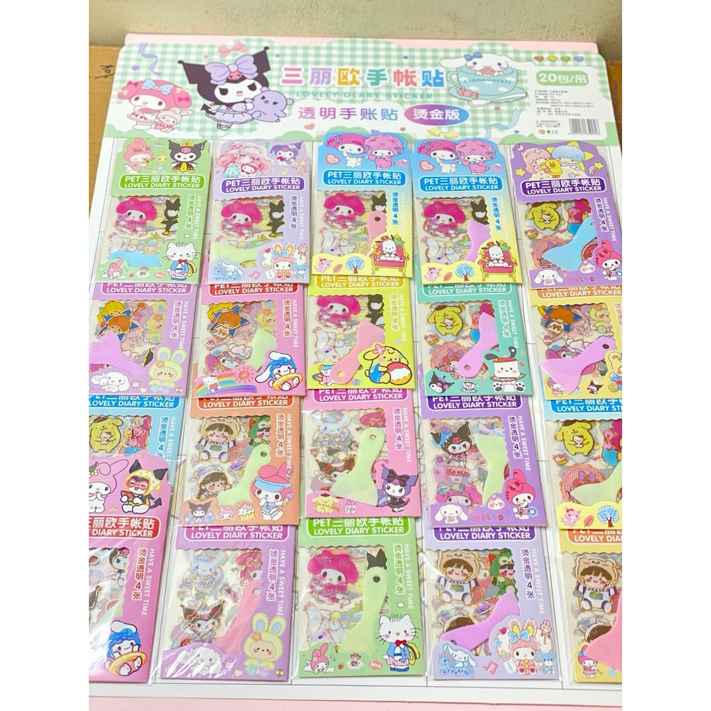 

STICKER LEMBARAN SANRIO / STICKER KUROMI MELODY / DIARY STICKER / STICKER VIRAL