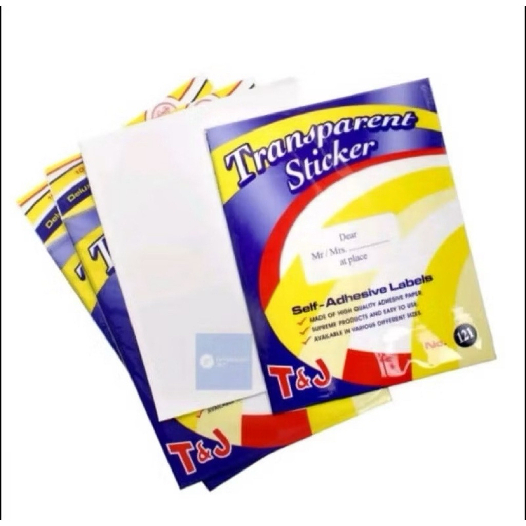 

Label Tom & Jerry Transparan (1pad) isi 10lembar