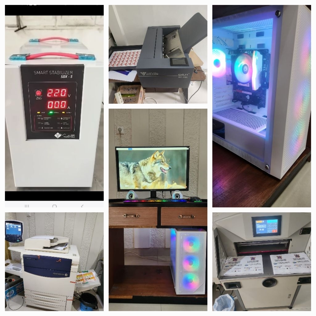 Paket Usaha Cetak Stiker – Mesin Xerox C700 + Vulcan 350 + Mesin Potong + Stabilizer