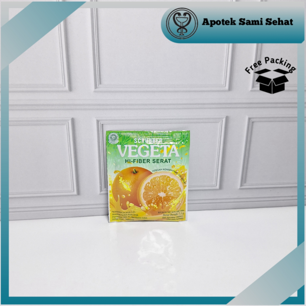 

1 SACHET VEGETA SCRUBBER JERUK HI-FIBER