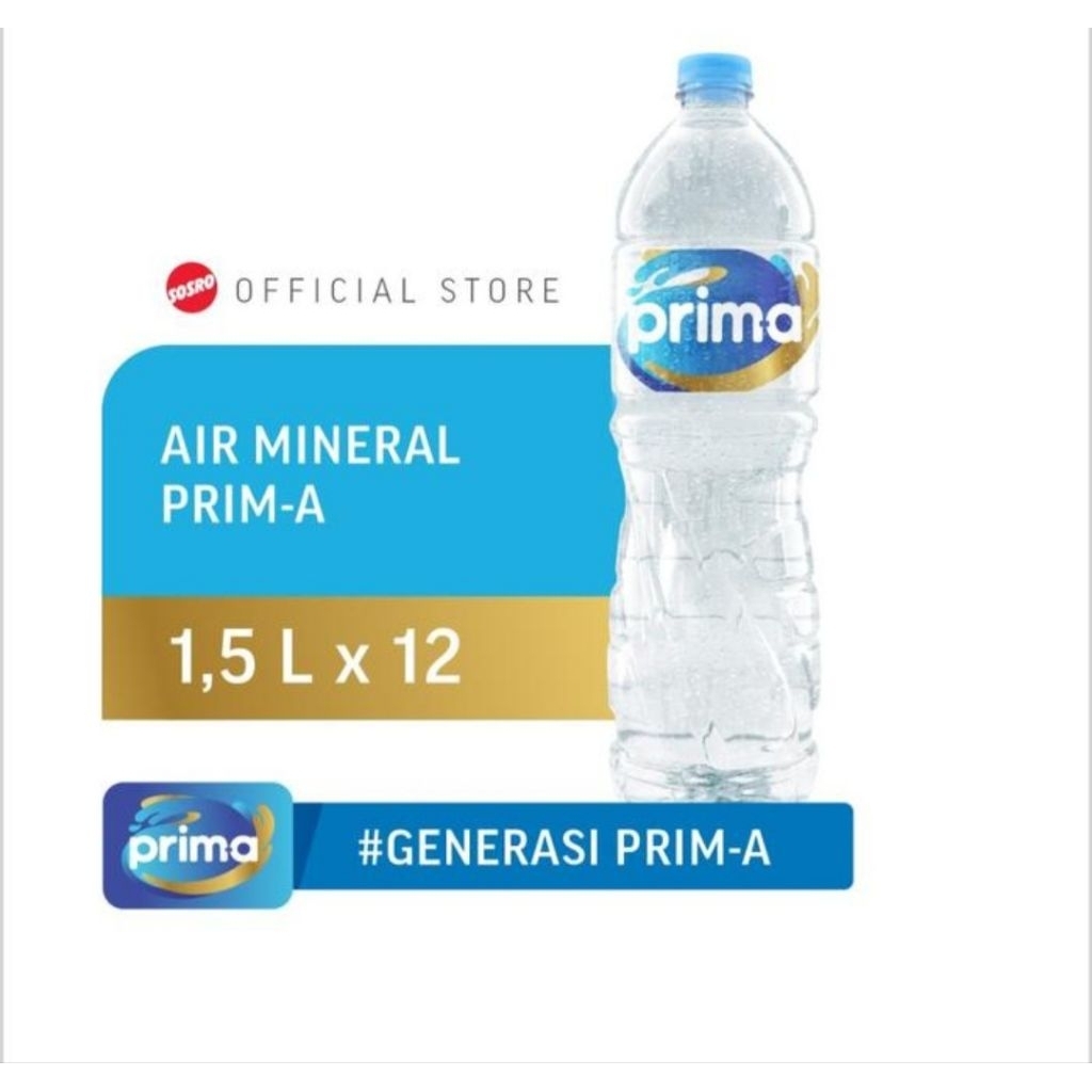 

Prima Air Mineral 1500 ml ( 1 dus isi 12 botol )