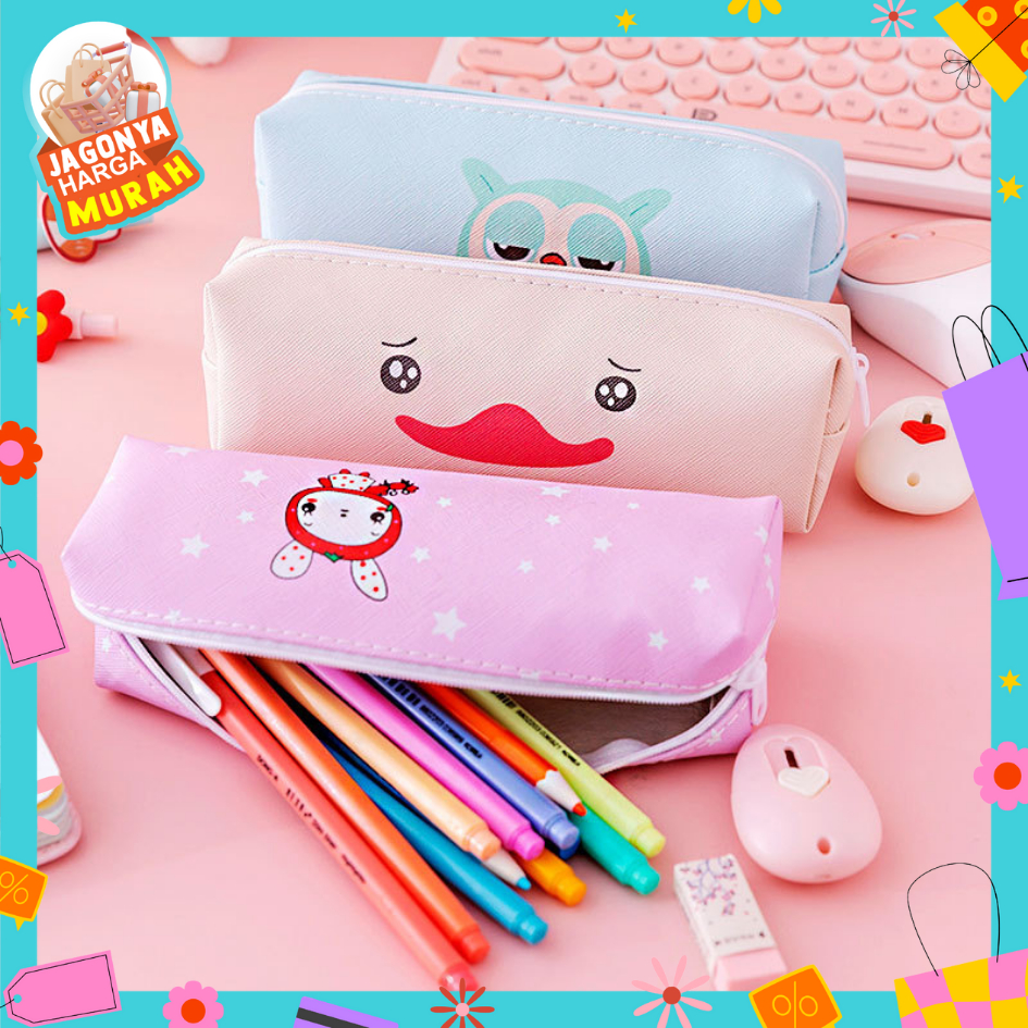 

JHM Tempat Pensil Pulpen Karakter Hewan Lucu Kotak Pensil Serbaguna Motif Animal Dompet pouch make up kosmetik wanita