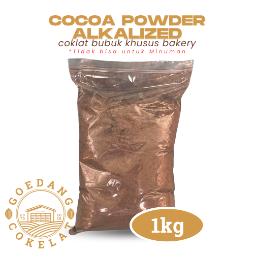 

Cokelat Bubuk 1kg Murni Tanpa Gula | Cocoa Powder Premium | Alkalized Brown | Khusus Baking & Olahan Kue