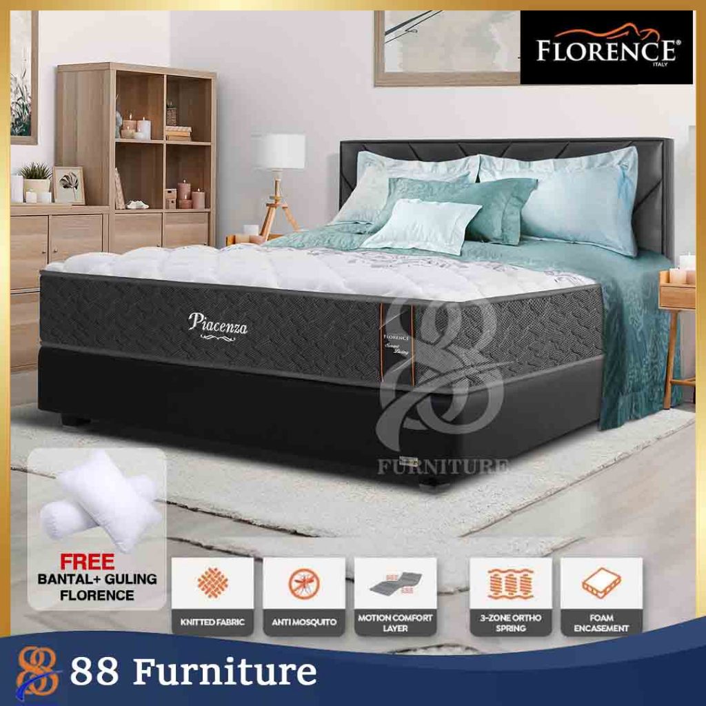 SpringBed Kasur Florence Piacenza Set Lokal Full Set