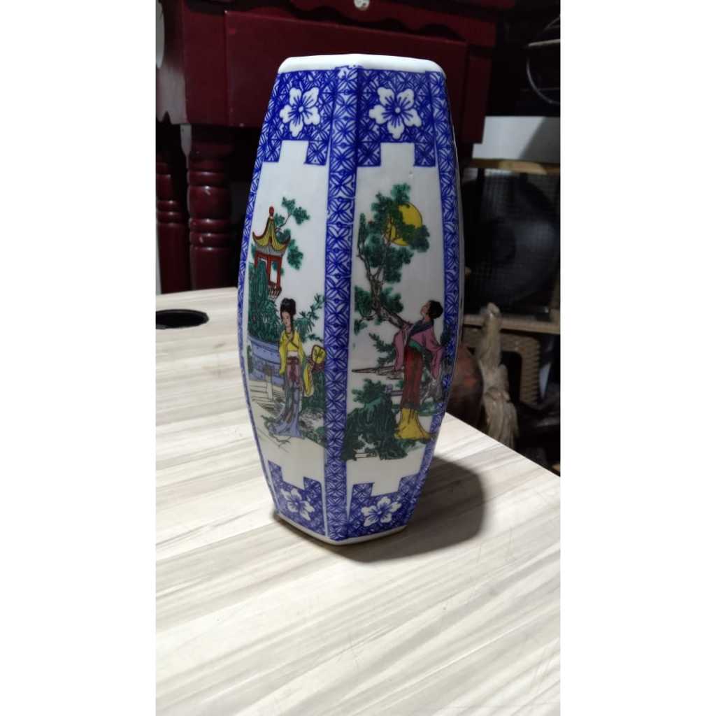 Guci Keramik China Wanita Istana Stempel China Kuno Jadul Antik