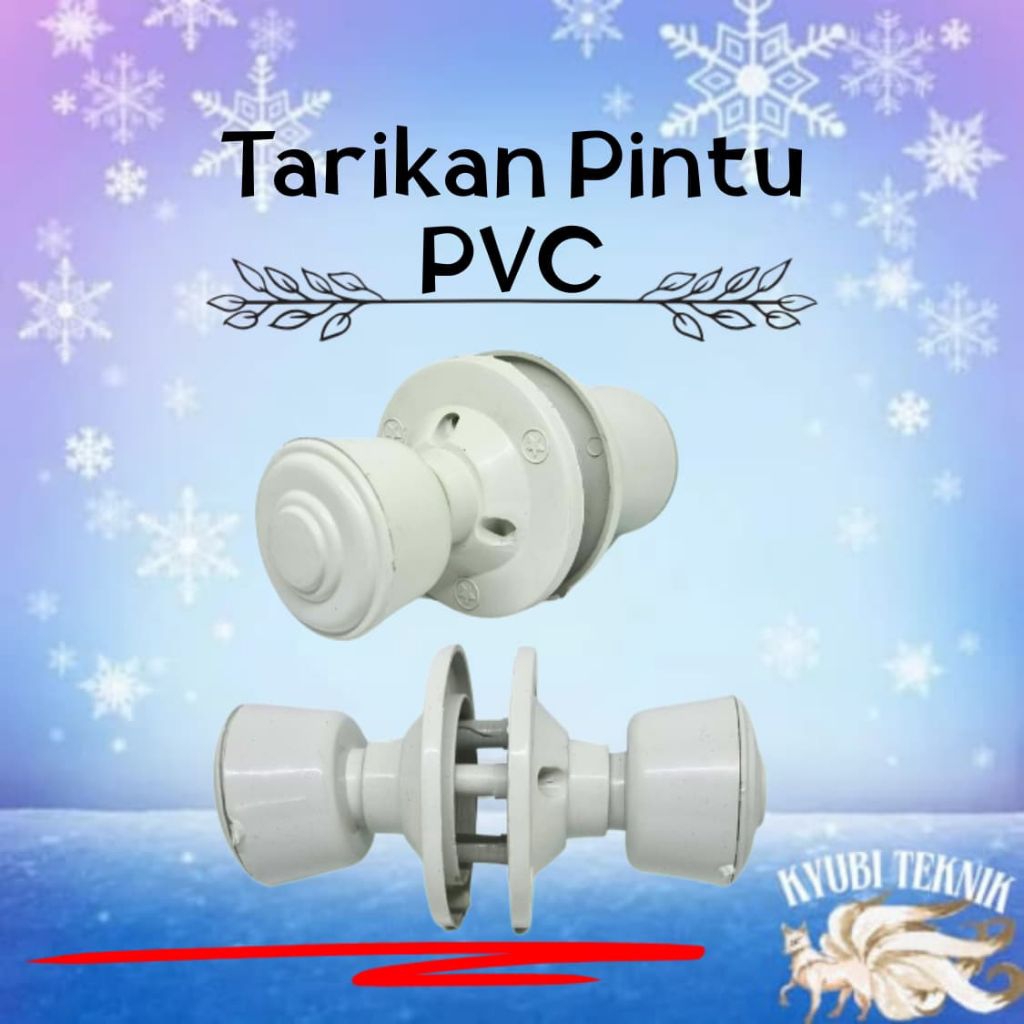 Tarikan Pintu Kamar Mandi PVC Putih