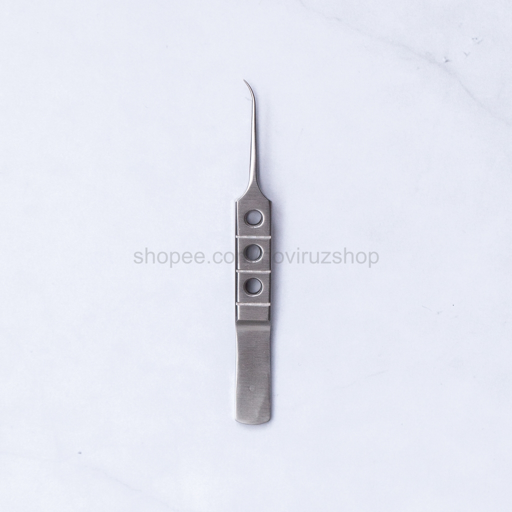 Tying Tweezer Curved / Forcep Microsurgery Ophthalmic Instrument Stainless Steel