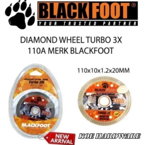 KoeHardware - Diamond Wheel Turbo 110A BLACKFOOT/Mata Pisau Potong Keramik Beton,Granite,marmer,batu