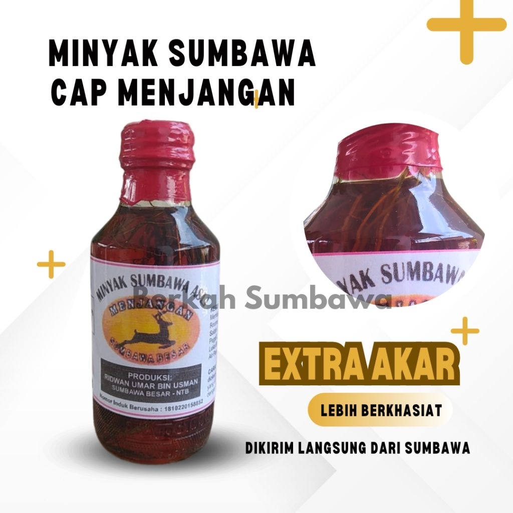 Extra Akar - Minyak Sumbawa Asli Cap Menjangan Dikirim Langsung dari Sumbawa