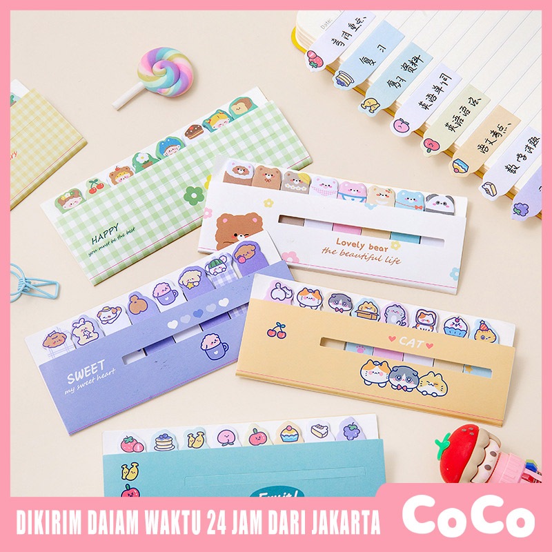 

CoCo Keras Memo Tempel Karakter 8IN1 Tempelan Kertas Catatan 120 Lembar