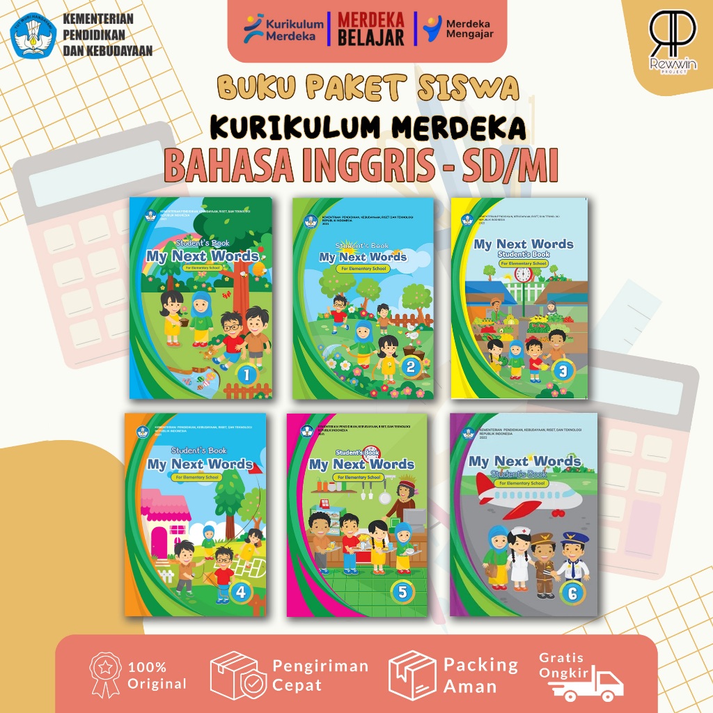 Buku Bahasa Inggris SD/MI Kelas 1–6 | Kurikulum Merdeka | Materi & Soal Lengkap