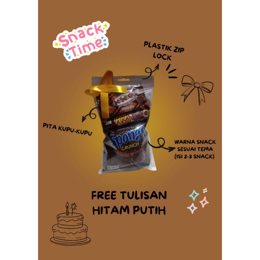 

MINI GIFT MURAH BERKUALITAS/FREE UCAPAN//TEMA COKLAT//BINGKISAN ANAK//SNACK MINI