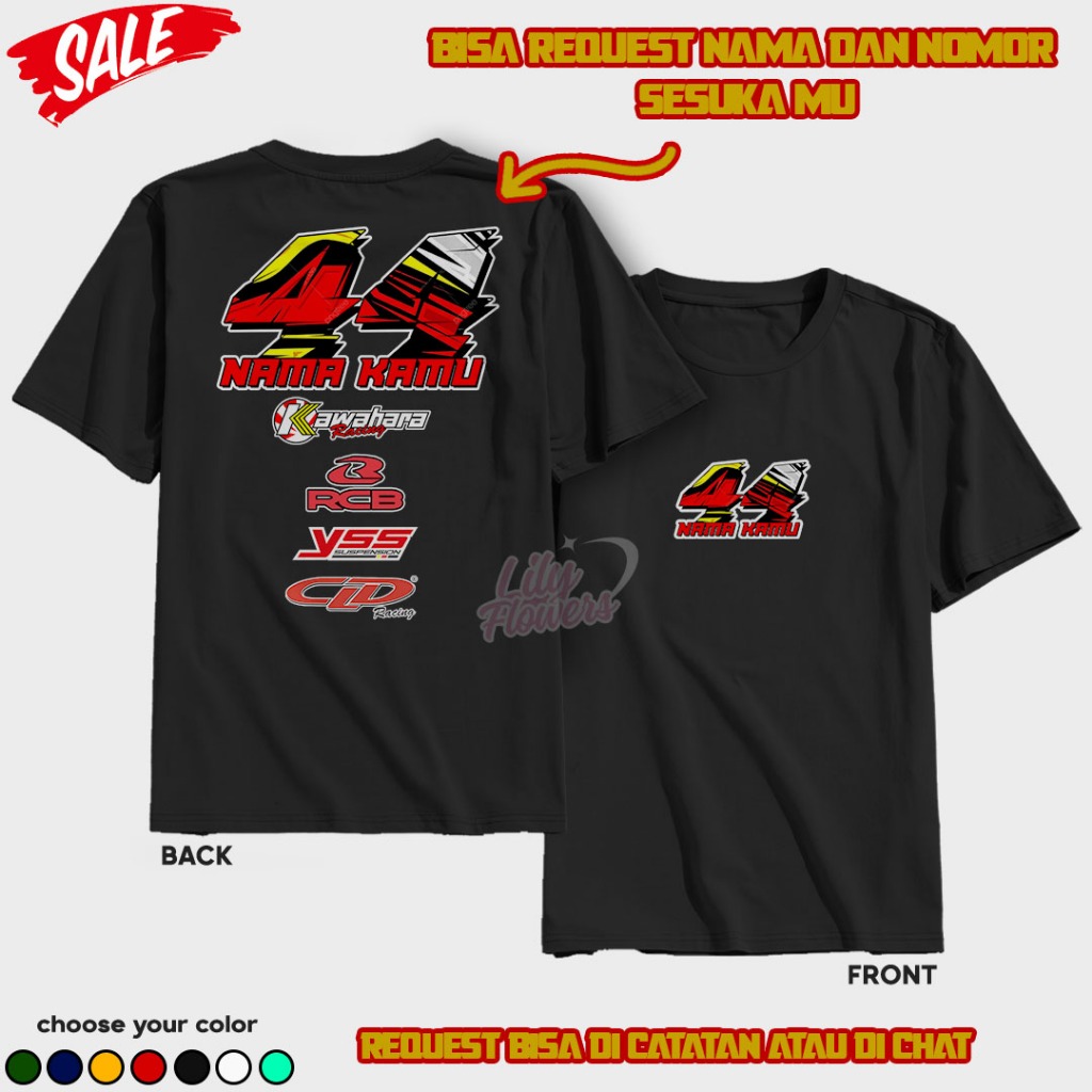 Kaos Racing Merah custom bisa request nomor dan nama terbaru 2025 baju Racing viral baju kekinian ka
