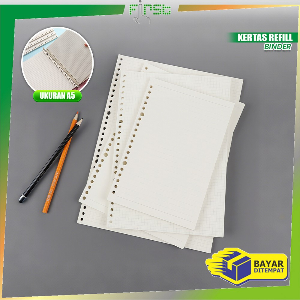 

FH-A106 Loose leaf A5 Isi Ulang 60 Lembar Binder Garis / Refill Notebook Polos Serbaguna / Isi Binder Aesthetic Grid Alat Tulis Stationery
