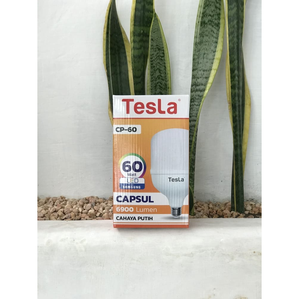 LAMPU LED CAPSUL TESLA  5w 10w 15w 20w 30w 45w 60w Cahaya Energy Putih