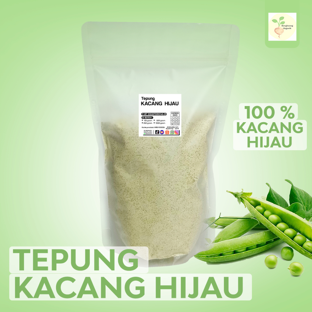 

Tepung Kacang Hijau 500gr - Gluten Free, MPASI