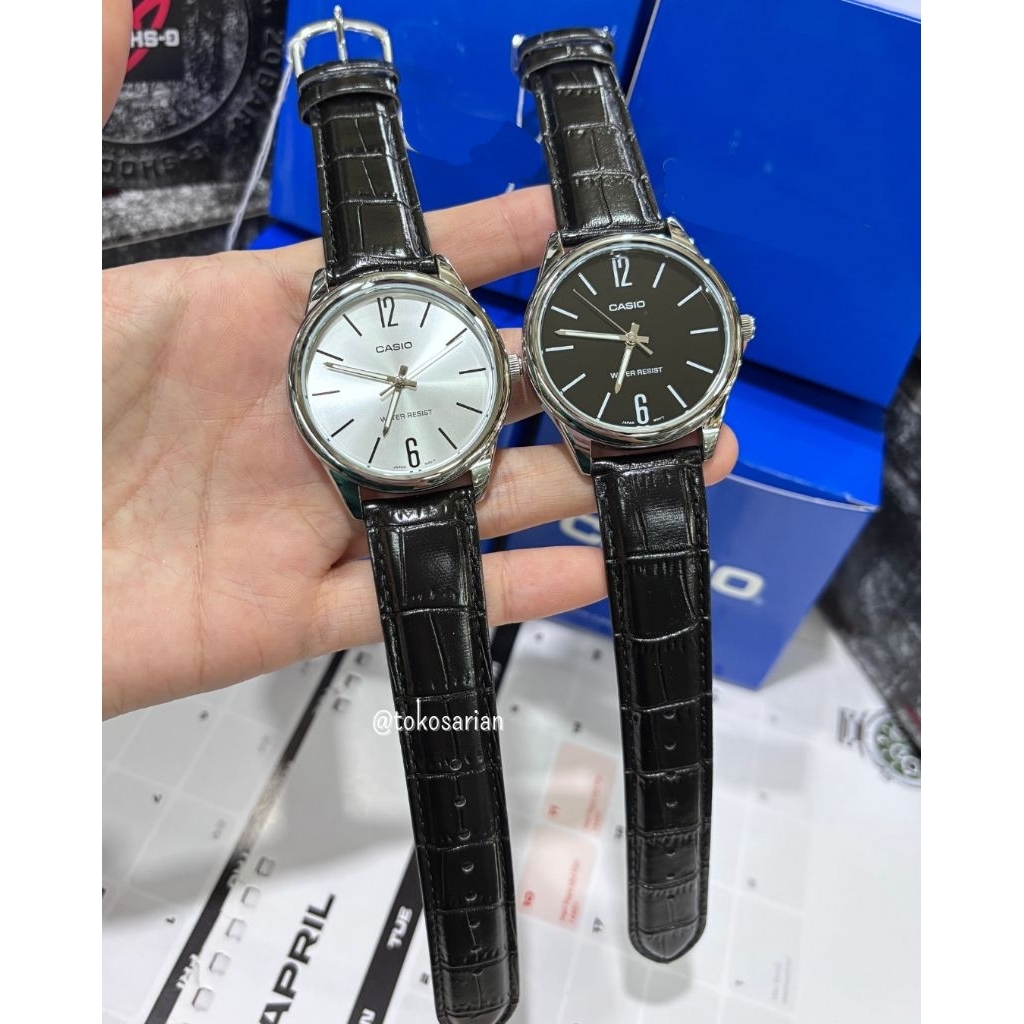 Jam Tangan Kulit Casio MTP-V005L Original Untuk Pria
