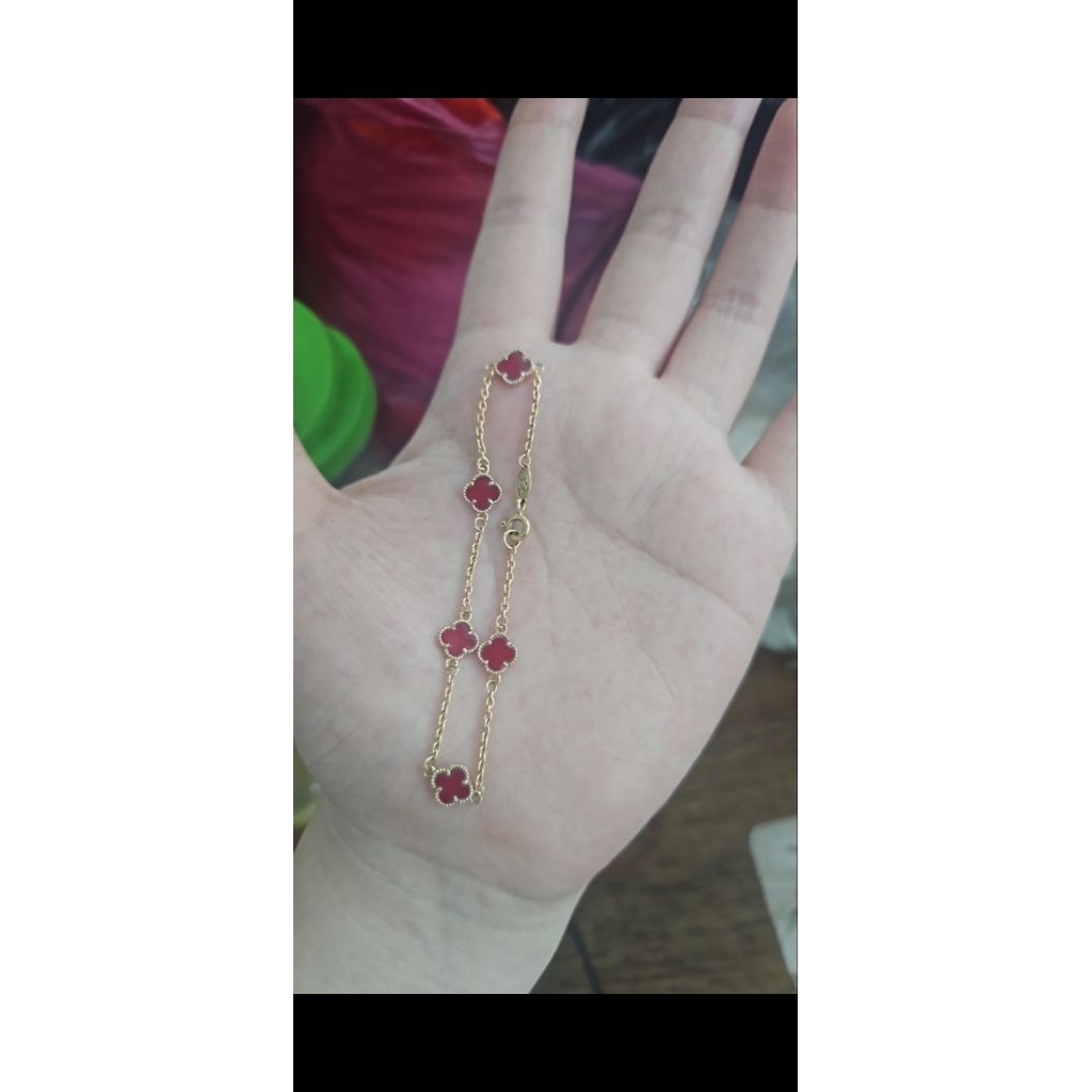 Gelang rantai kupu butterfly gold putih emas asli 700 70% besar jumbo