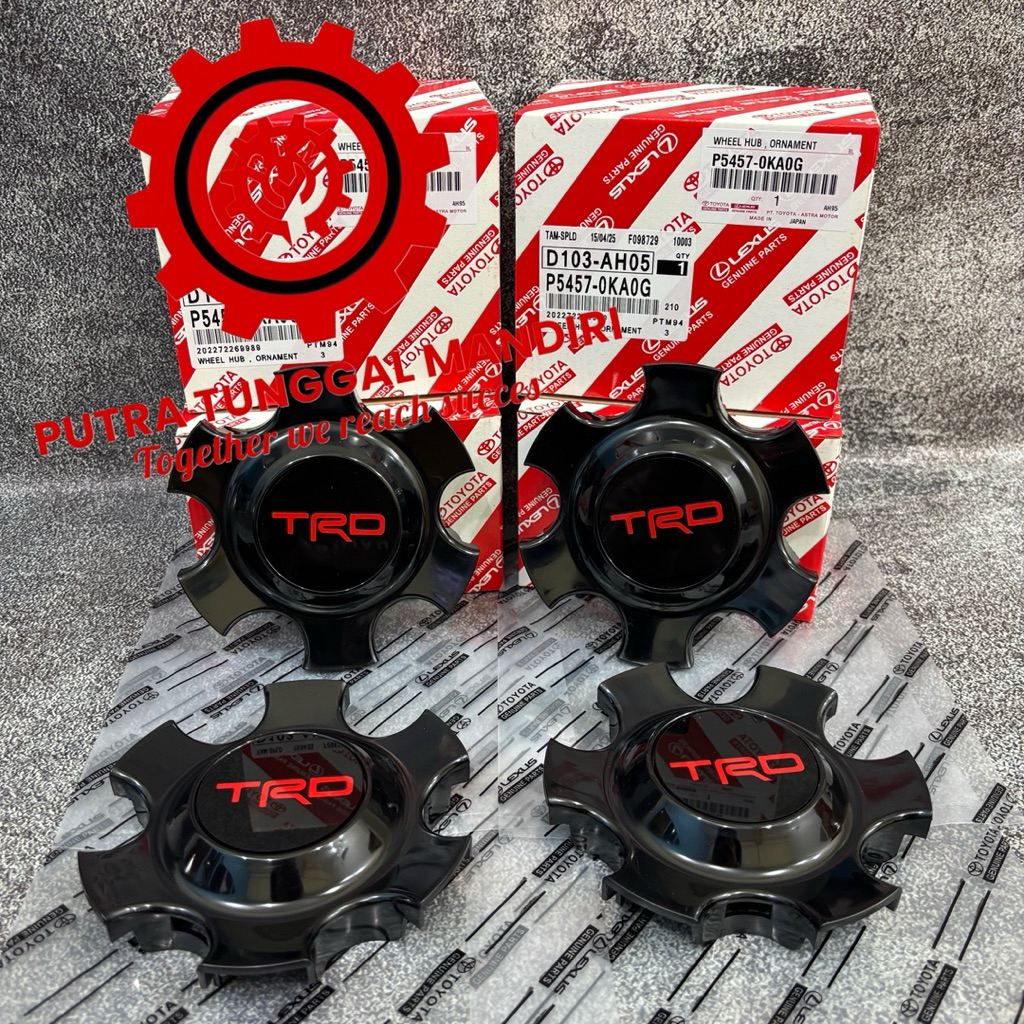 Dop Velg/Dop Roda/Cover Wheel Fortuner VRZ TRD Diameter Luar 14cm/Diameter Dalam 9.5cm Th 2020 Up