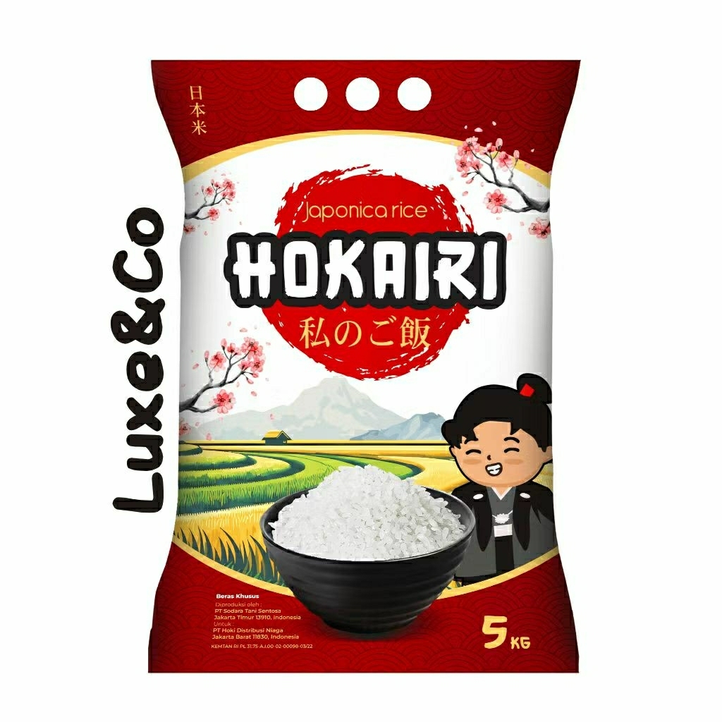 

Beras Jepang Hokairi 5kg | Beras Sushi | Beras Japonica | Okiniri | Okiniiri | Kokoku