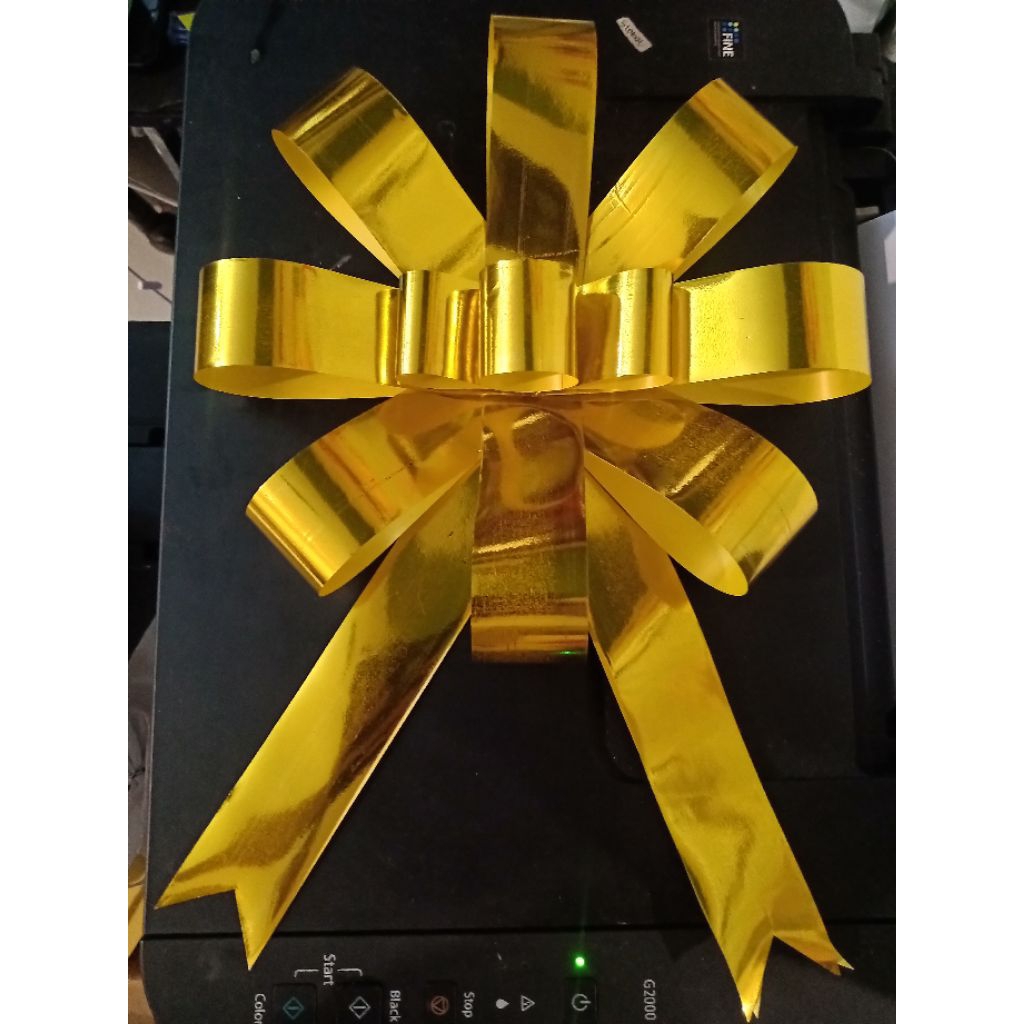 

Pita Kado Besar 25cm Hiasan Hadiah Besar Aestethic Warna Gold,Red Mengkilap. Sudah Jadi Siap Pakai