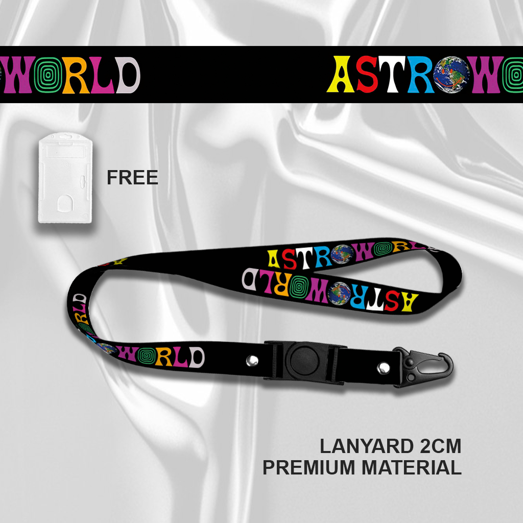 ASTRO WORLD Lanyard (2CM) Tali Gantungan HP handphone Lanyard ID CARD lanyard aesthetic Oring dan ka