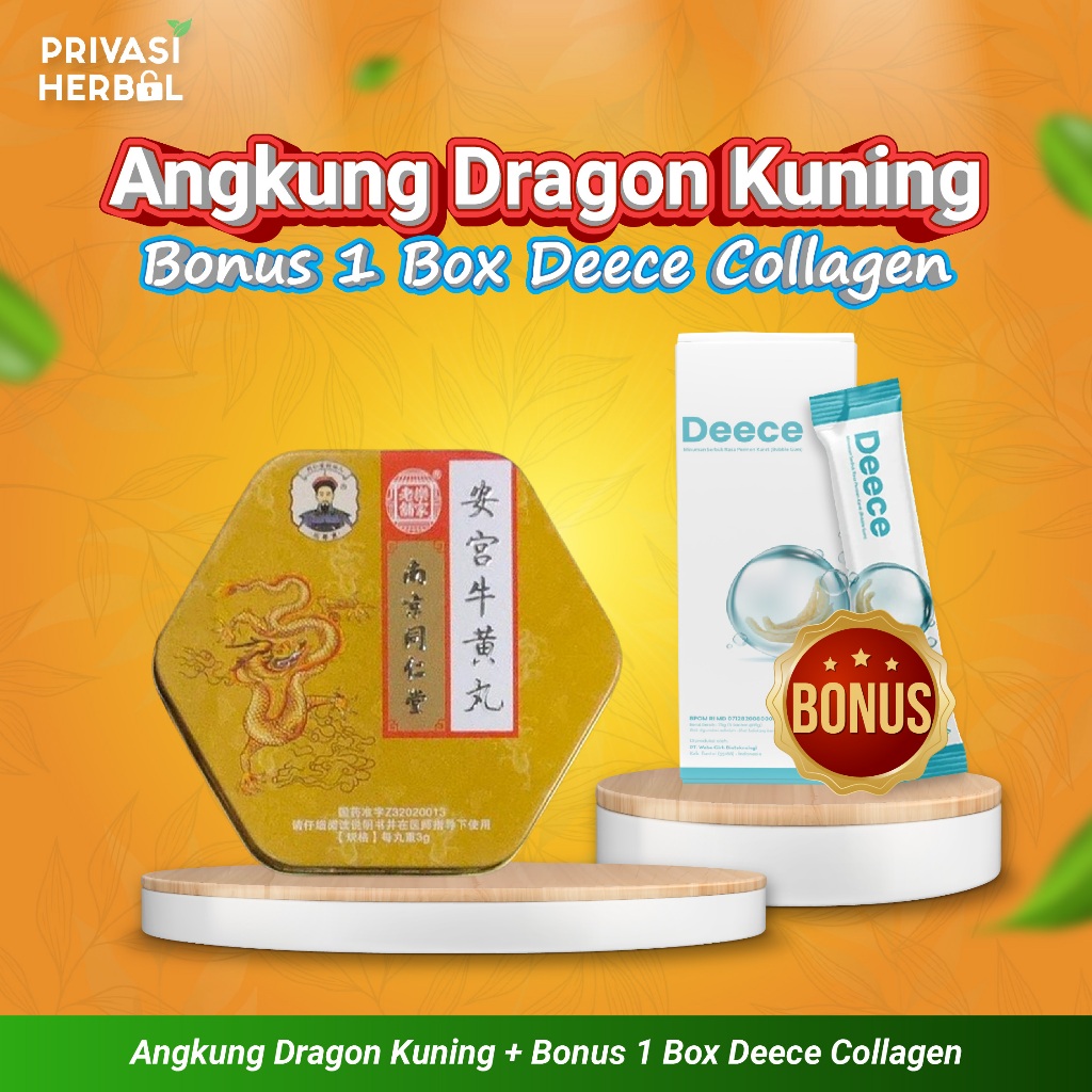ANGKUNG DRAGON KUNING ORIGINAL CINA OBAT STROKE STRUK HERBAL CINA ORIGINAL ORI (ORI)