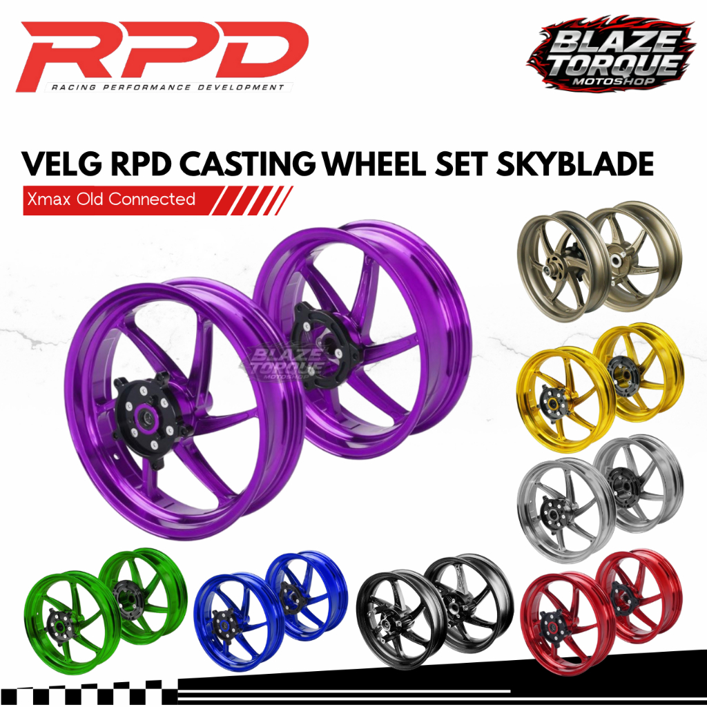 Velg RPD Skyblade Casting Wheel Set Yamaha Xmax Old Connected