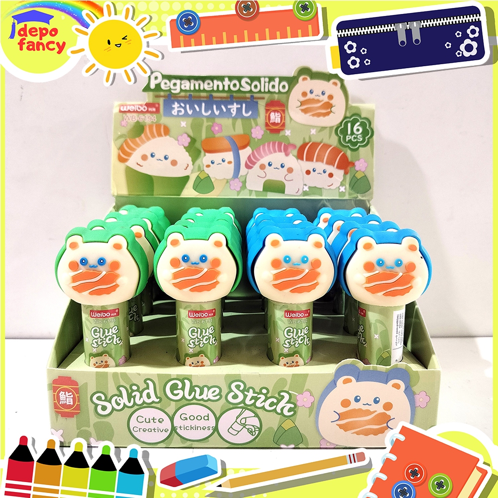

Lem Stik Weibo Weibo WB-6194 Pegamento Solido / Glue Stick / Lem Kertas / Lem Batang / Glue