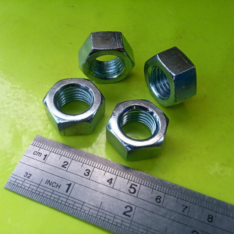 MUR GALVANIS M16 PUTIH/ MUR BAUT KUNCI 24 / MUR PUTIH M16  / MUR GALVANIZ M16 / NUT M16 BAUT 24