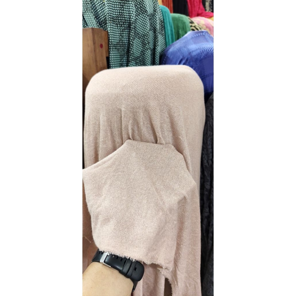 kain rajut knit gliter