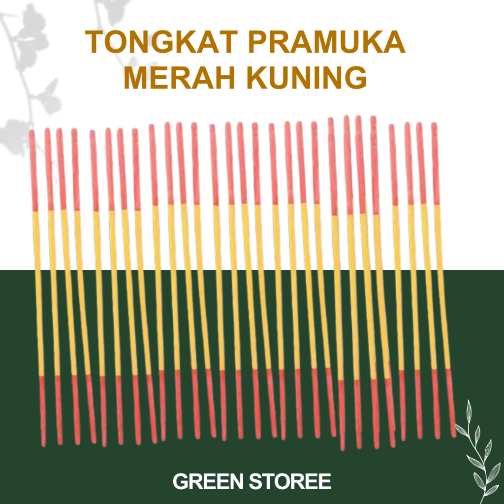 TONGKAT PRAMUKA MERAH KUNING