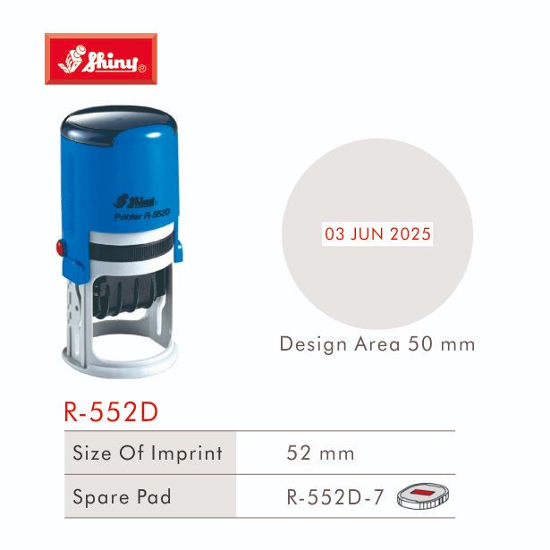 

Stempel Shiny R-552D Custom Huruf/otomatis self ink