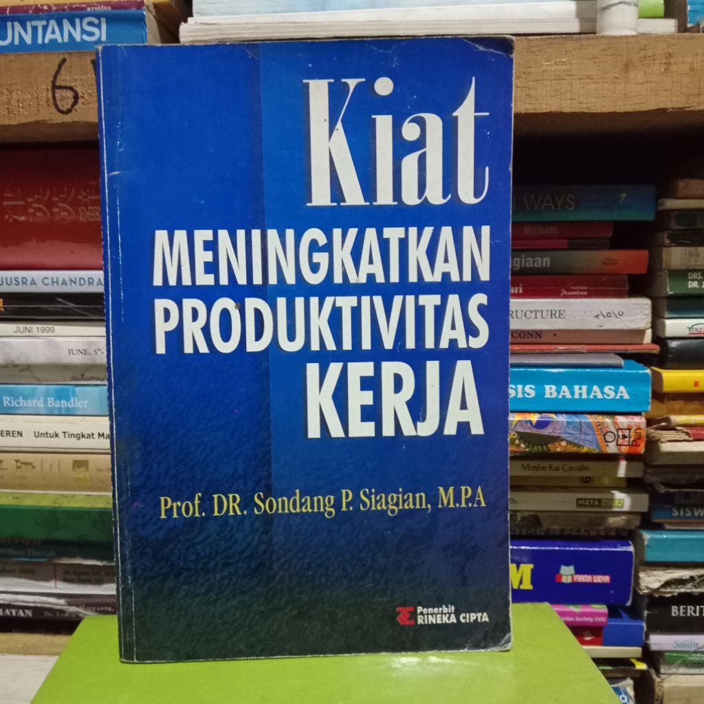 

buku kiat meningkatkan produktivitas kerja