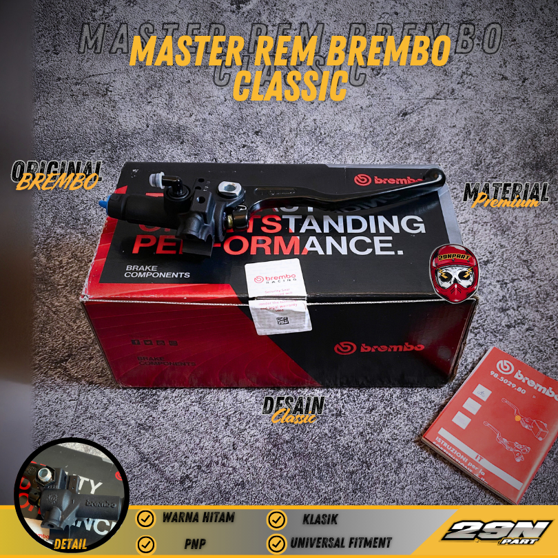 Master Handle Rem ORIGINAL BREMBO CLASSIC Universal Motor Matic Bebek Sport