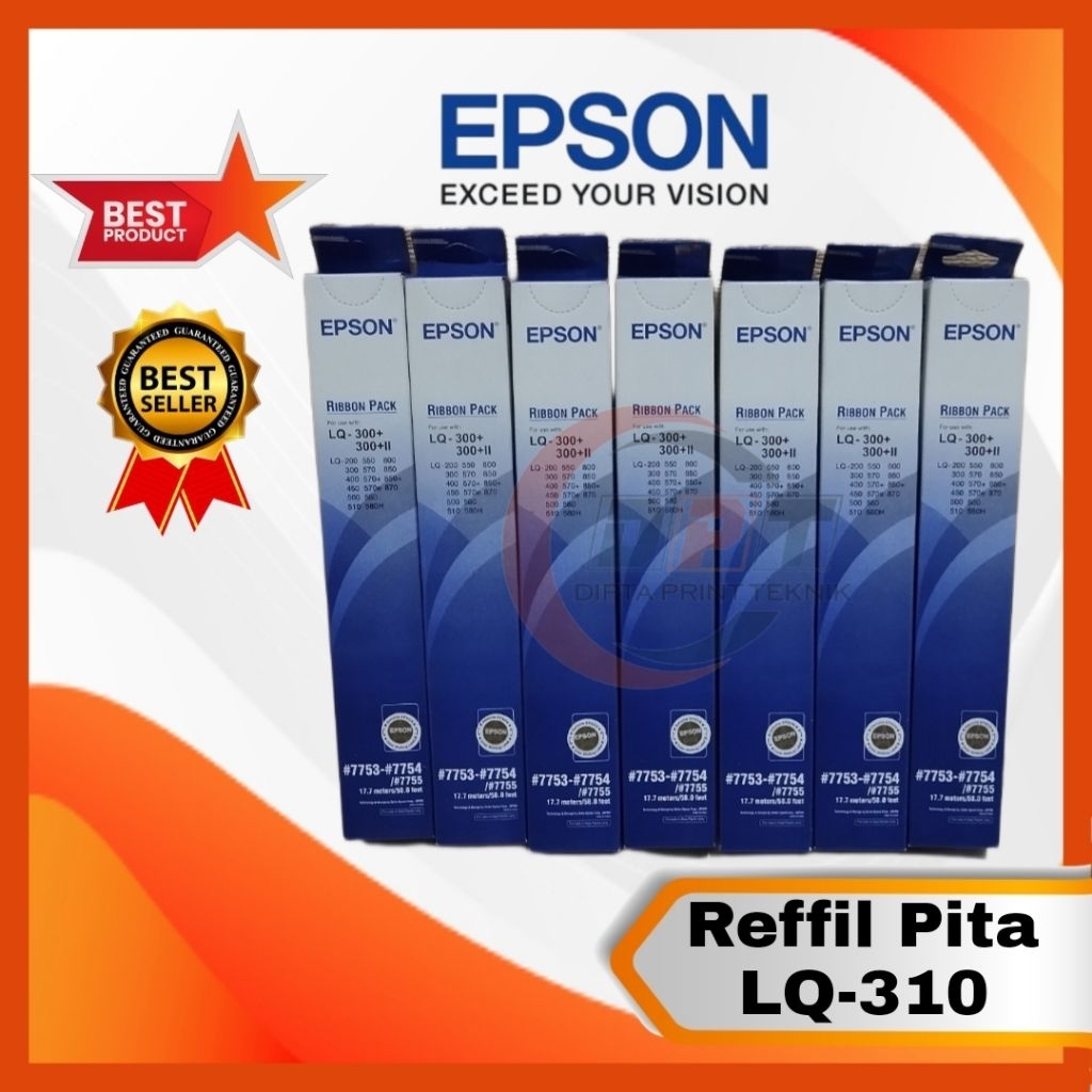 Pita Reffil Epson LQ310 LQ-310 / Ribbon Pack Epson LQ310 LQ-310