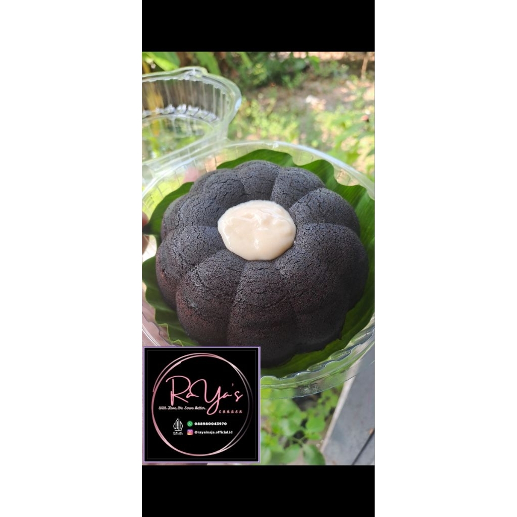 

Bolu Ketan Hitam creamy cheese home made/less gluten diameter 13cm