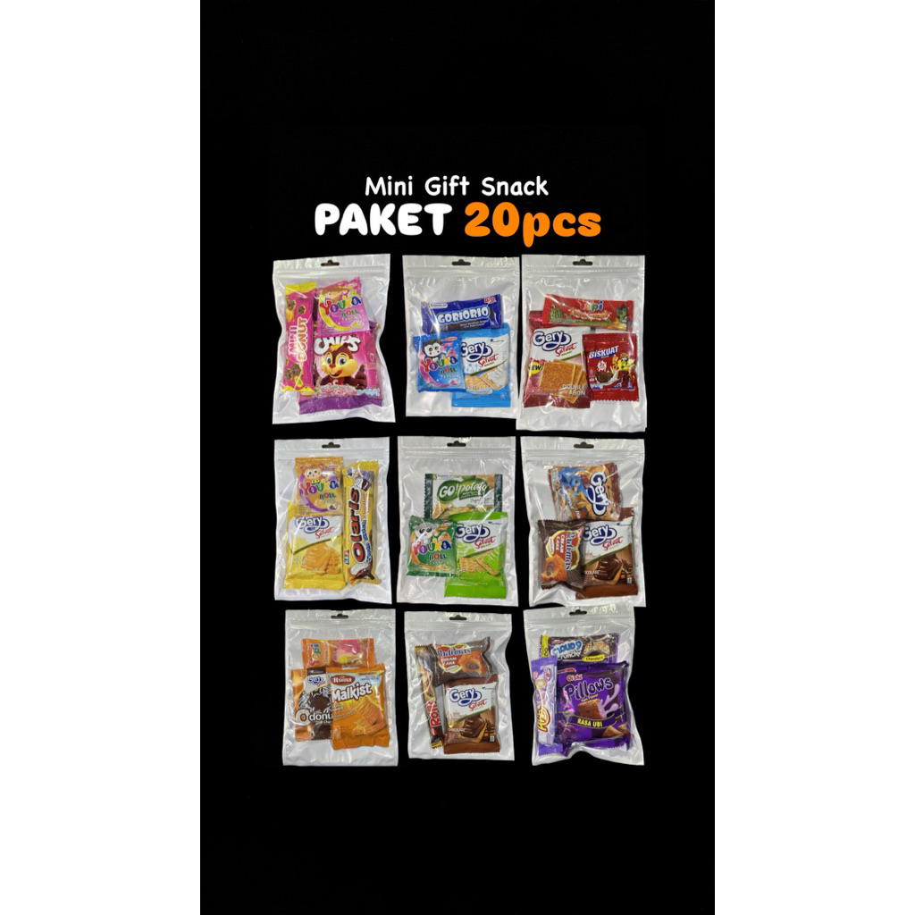 

PAKET 20 Mini Gift snack