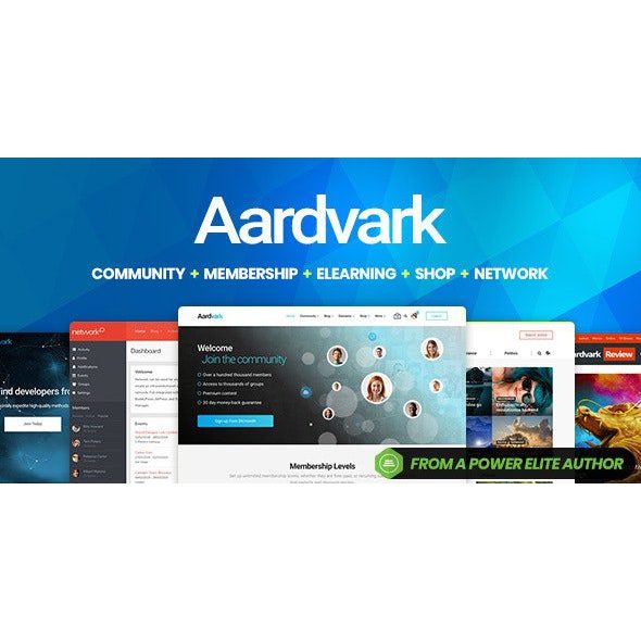 Aardvark 4.6.3 – Community, Membership, BuddyPress Theme