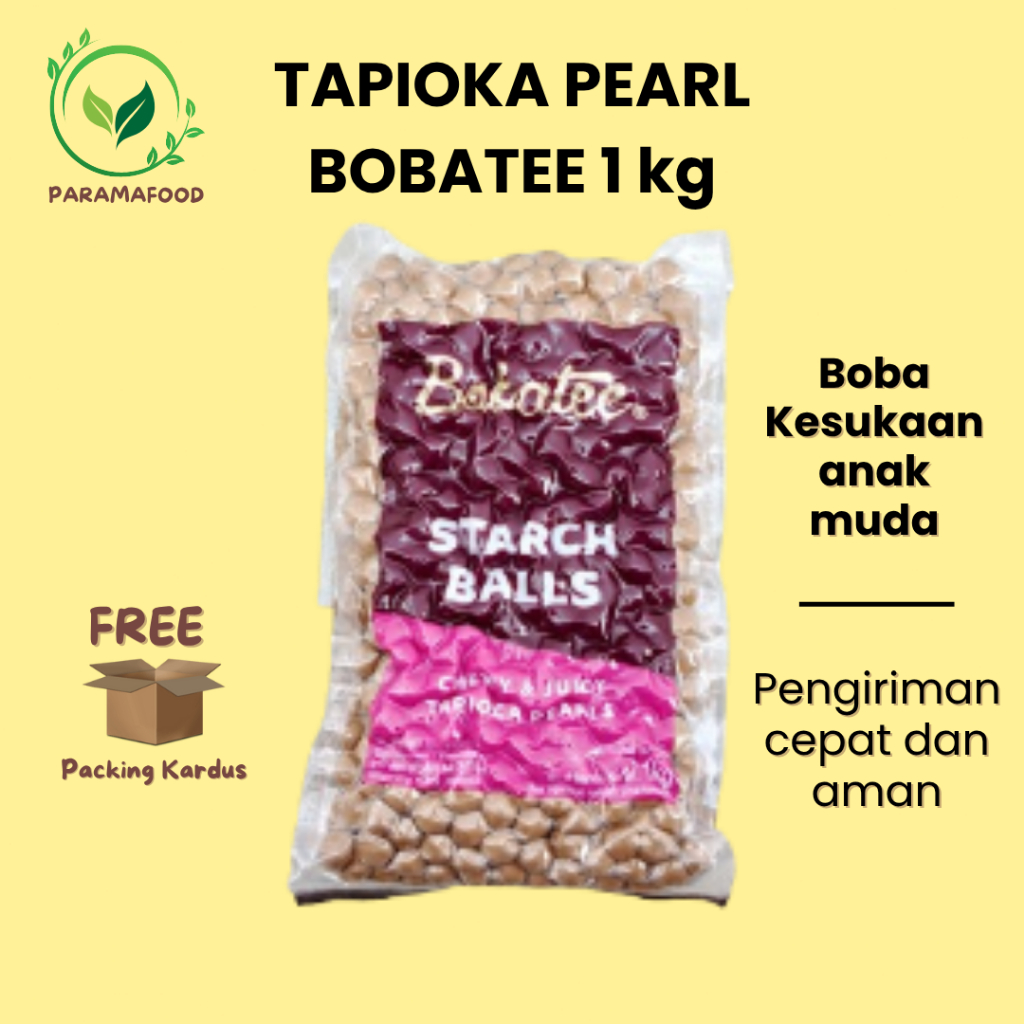 

Bubble Pearl Tapioka Premium Bobatee 1 kg