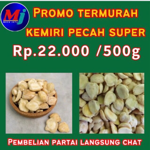 

KEMIRI PECAH /500g/GRADE A/BIJI KEMIRI SUPER MURAHHH