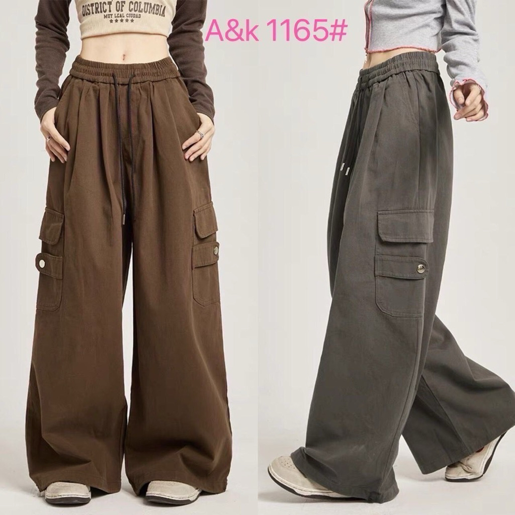 A&K FASHION PANTS (1165) - CELANA PANJANG CARGO UNISEX
