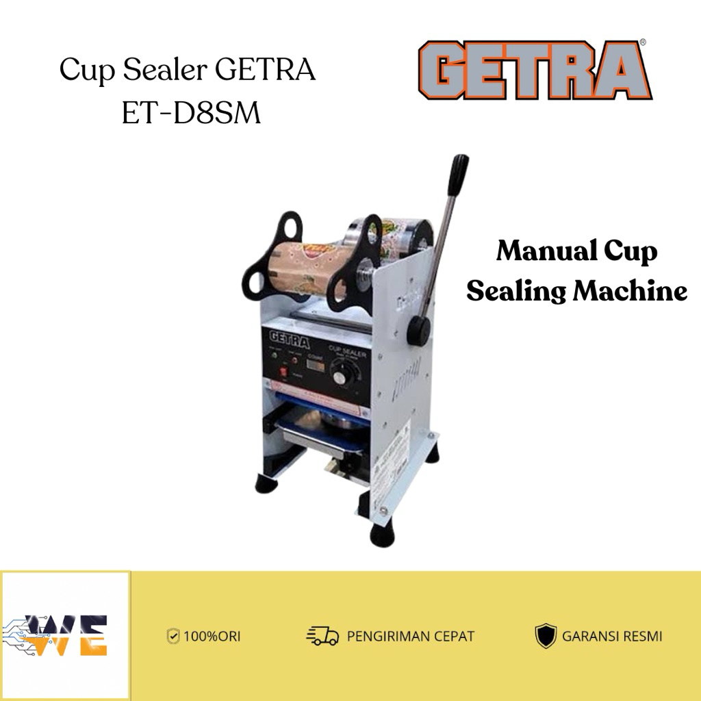 Cup Sealer Getra ET-D8SM (Manual Press Gelas Plastik)