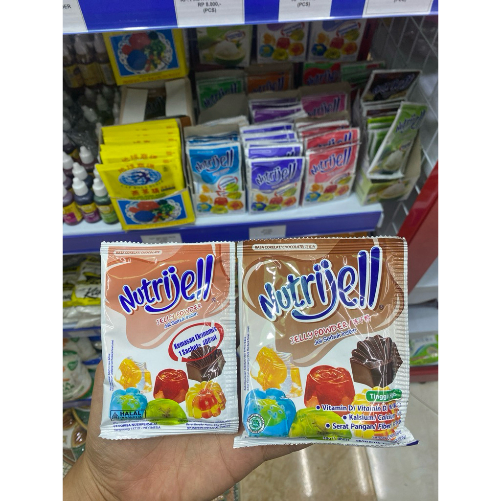 

nutrijel coklat kemasan kecil dan besar