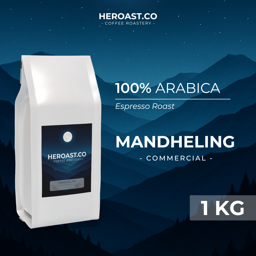

HEROAST.CO Kopi Arabika Mandheling Commercial 1 KG (Biji/Bubuk) Roast Level Medium High