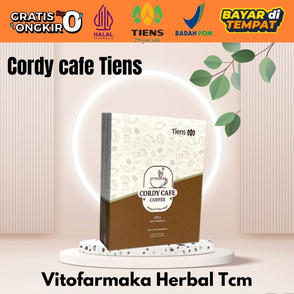 

Cordy Cafe Tiens Kopi Herbal/ cordyceps coffee / cordycafe / kopi stamina / kopi kesehatan / kopi sehat / kopi susu / kopi premium herbal / cordicafe / cordicaffe